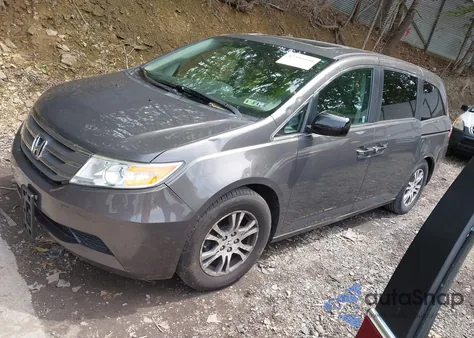 2013 Honda Odyssey Ex-L из США, поврежденный, VIN 5FNRL5H64DB041999